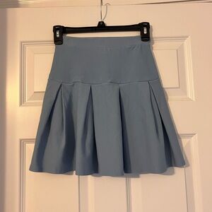 Altar'd State Pleated Skirt Small Powder Blue 16" Length - Made In USA